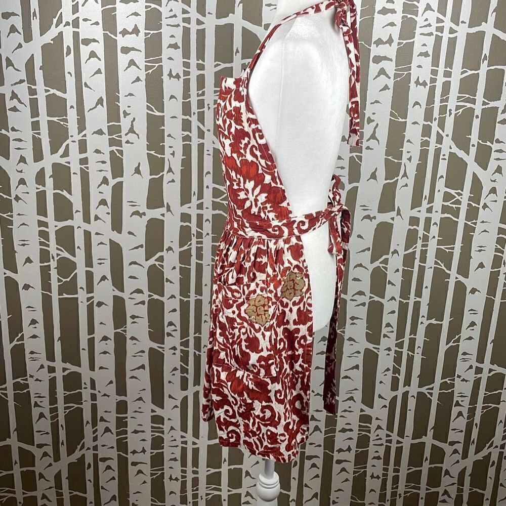 Tag Abstract Floral Printed Apron - Picture 3 of 9